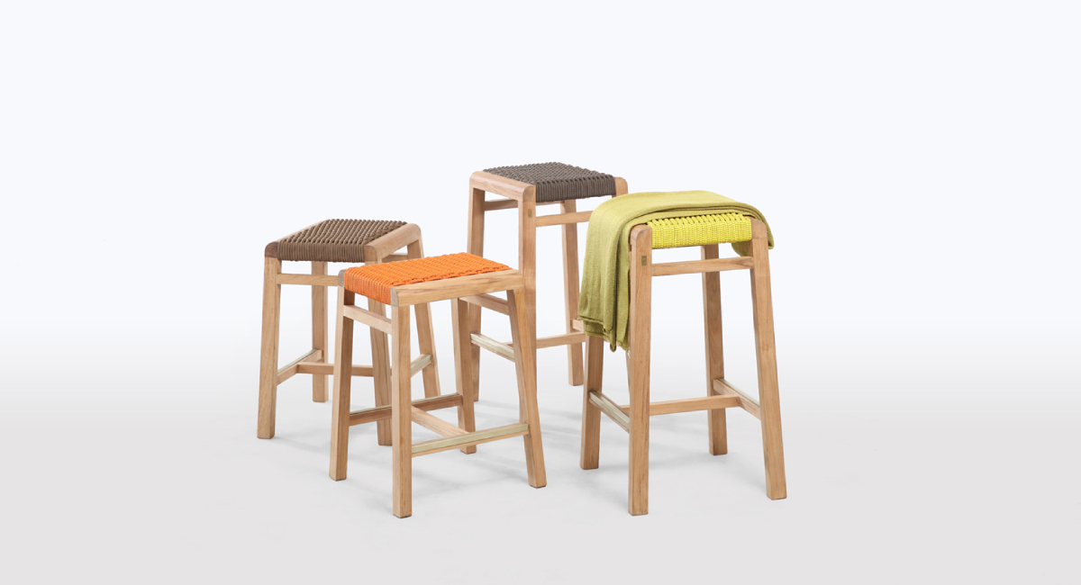4L Teak Stools 4L Teak Stools