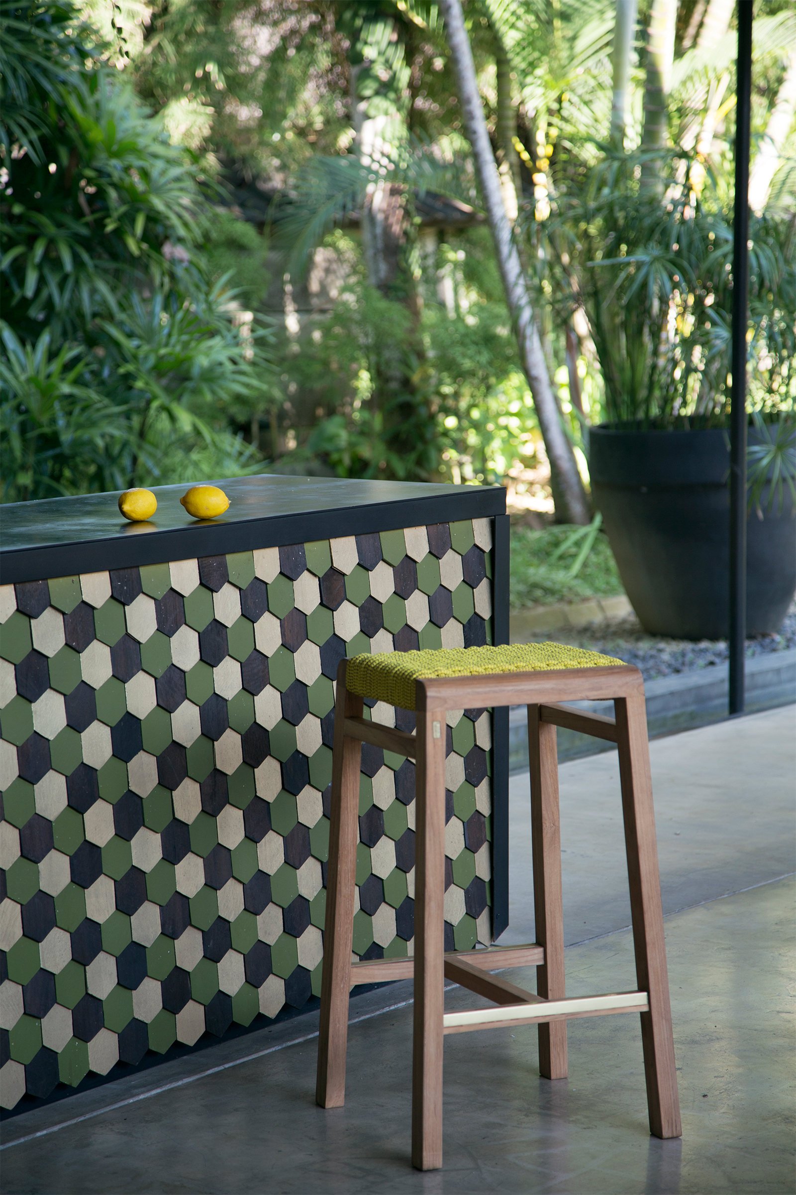 4L Teak Stools 4L Teak Stools